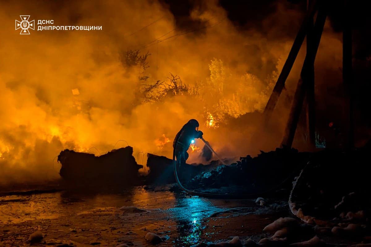 На Дніпропетровщині вночі 