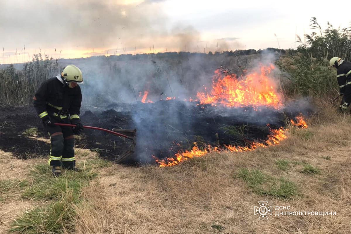 На Дніпропетровщині не вщухають пожежі в екосистемах