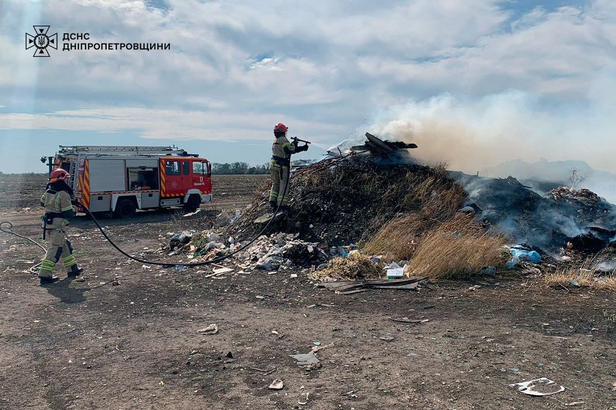 На Дніпропетровщині за добу вигоріло 38 га екосистем: фото