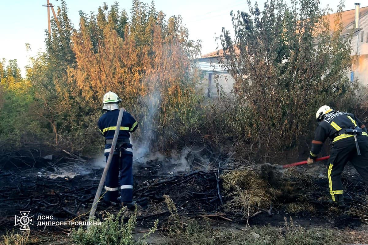 Під Дніпром жінка намагалася загасити вогонь на ділянці і отримала опіки – в регіоні вигоріло 37 га екосистем