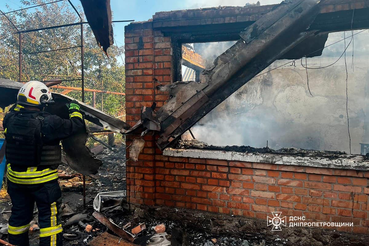 Окупанти зруйнували будинок у Марганці сьогодні 