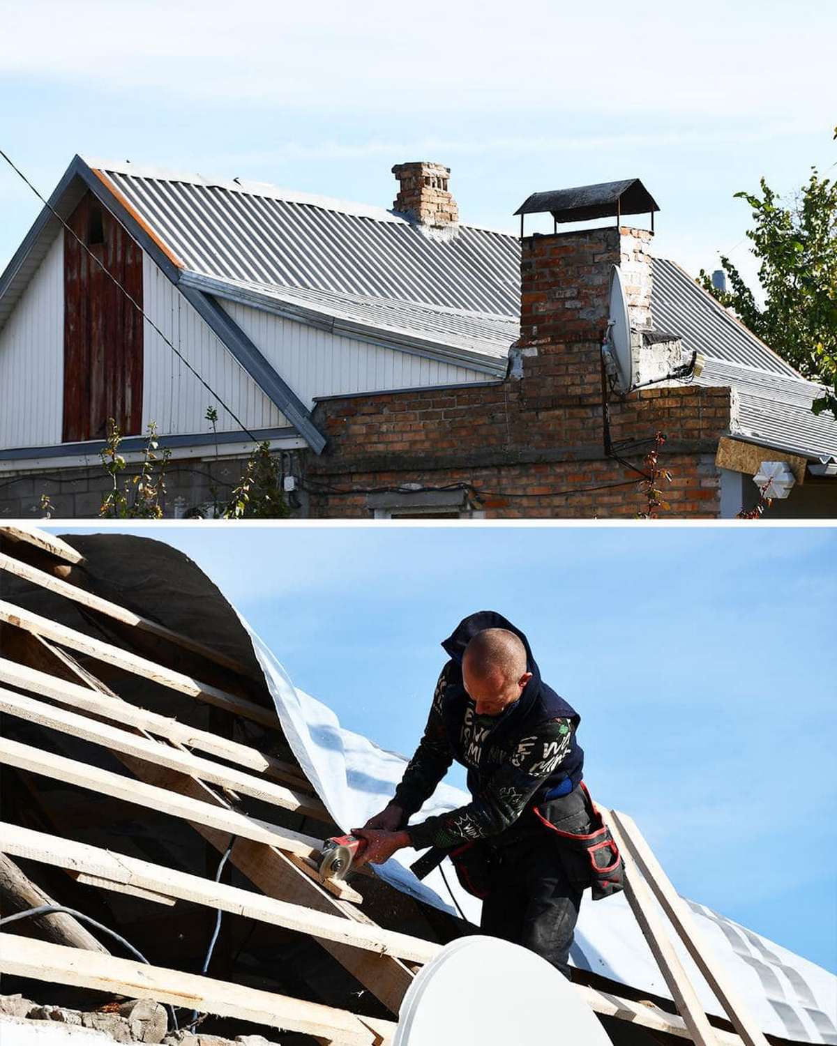 У Нікополі продовжують відновлювати пошкоджене ворогом житло (фото)