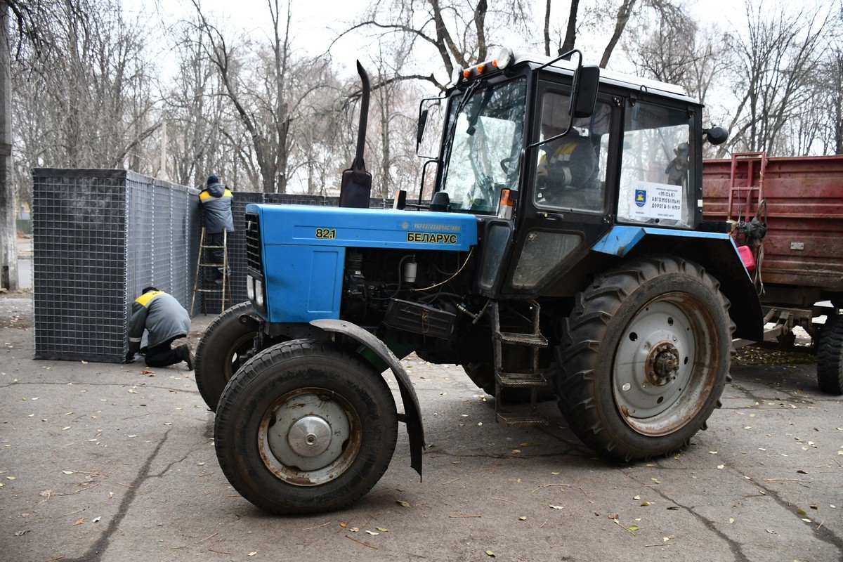 Габіони у Нікополі - не тільки на зупинках