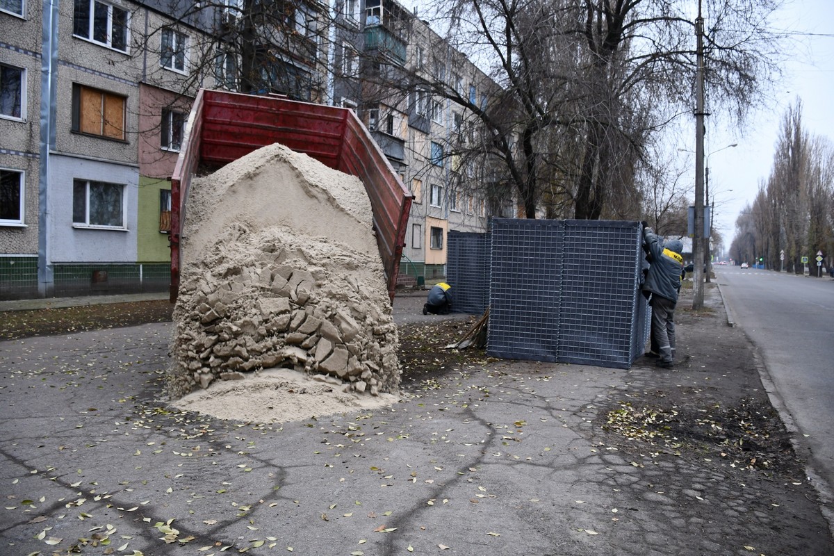 Габіони у Нікополі - не тільки на зупинках