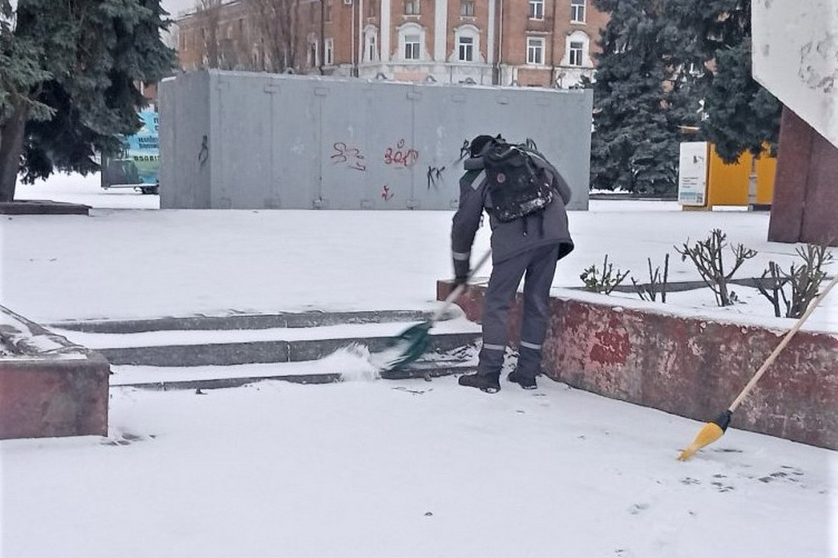 Зима у Нікополі 13 грудня: фото