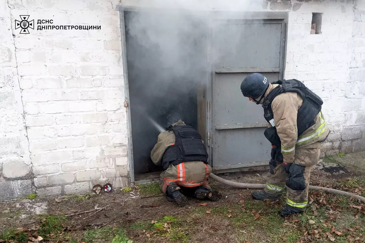 На Нікопольщині горів гаражний бокс (фото) 1 На Нікопольщині 3