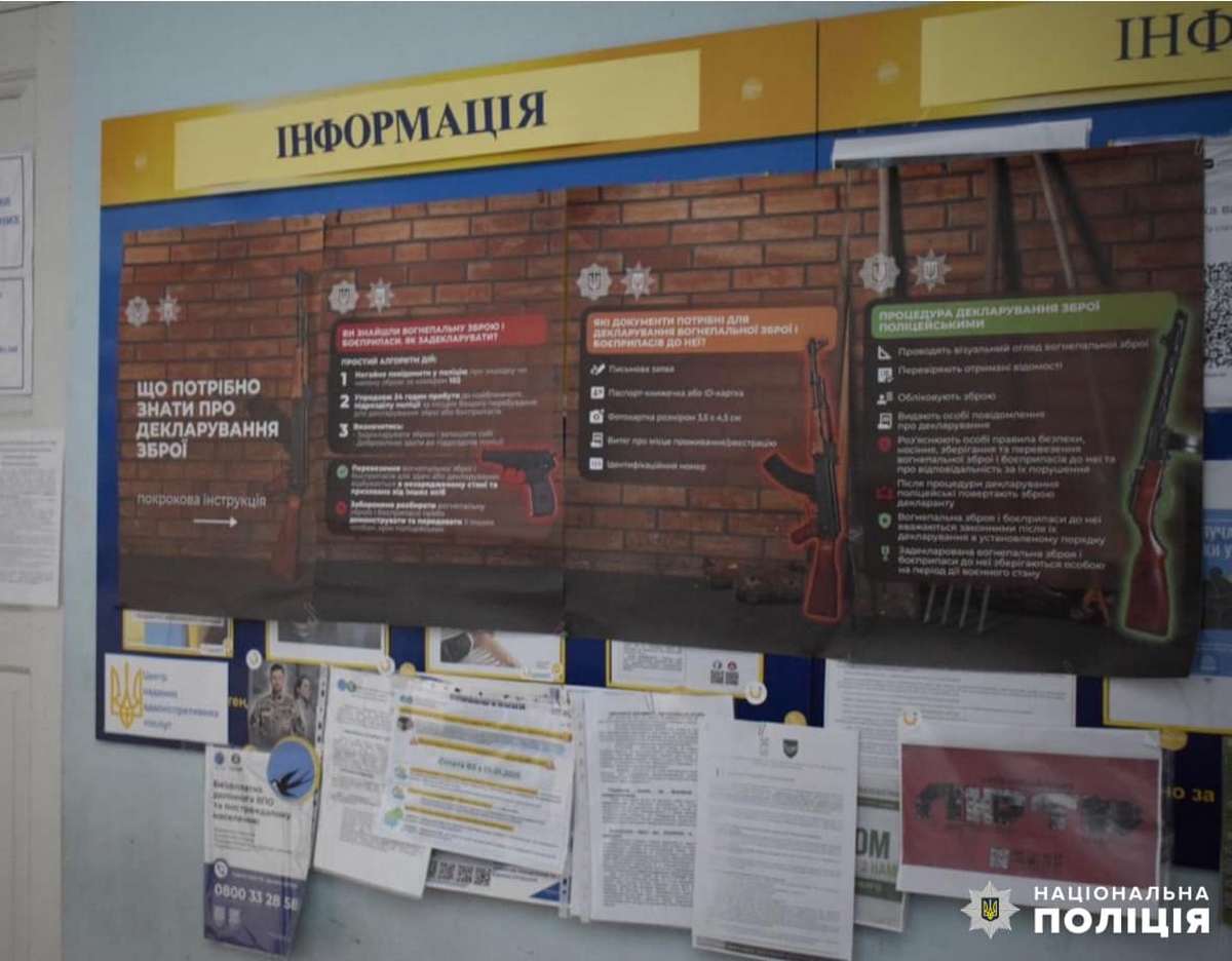 На Нікопольщині продовжується декларування зброї та боєприпасів