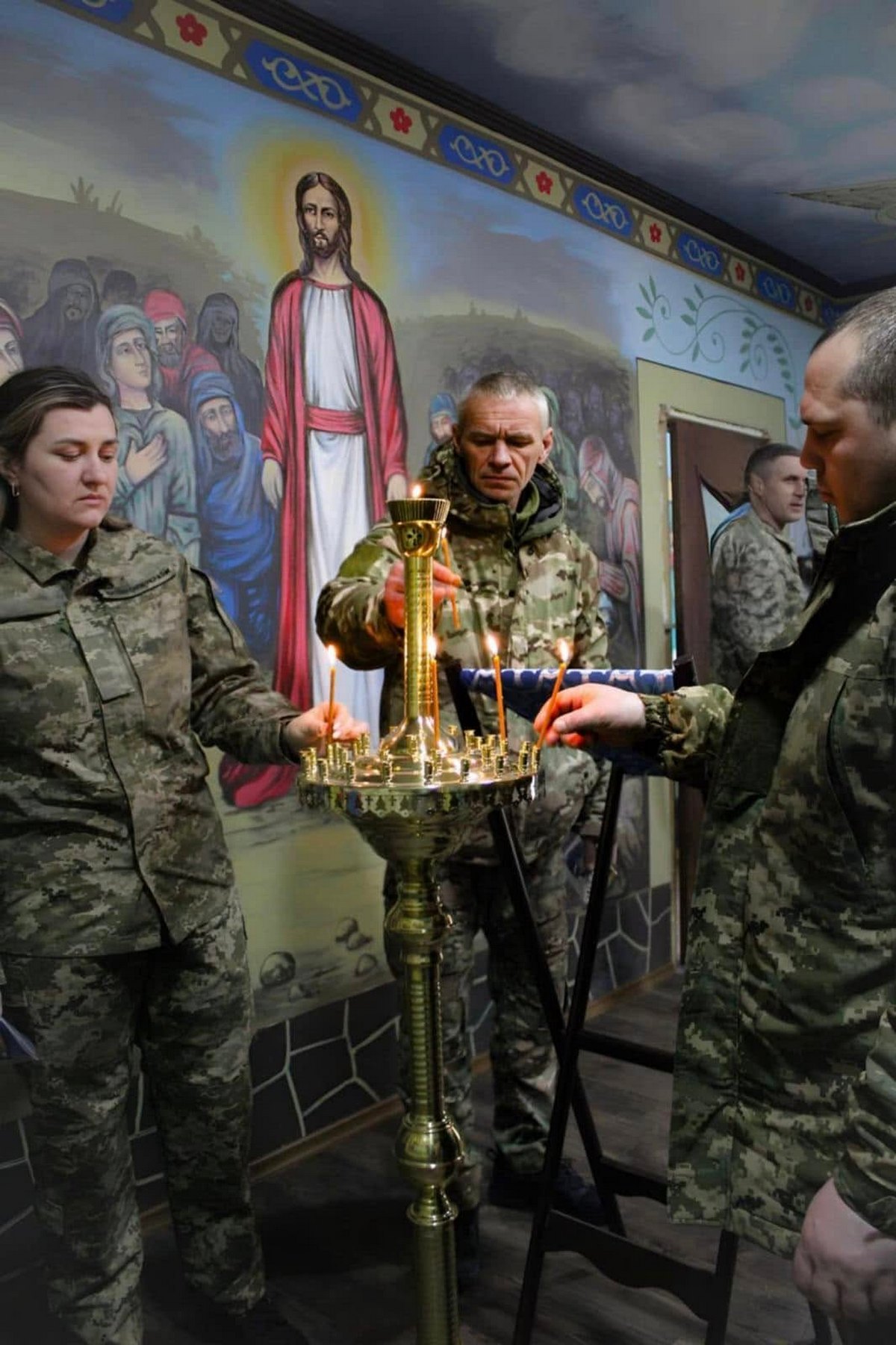 Воїни зенітного ракетного Нікопольського полку долучилися до відзначення Національного дня молитви (фото)