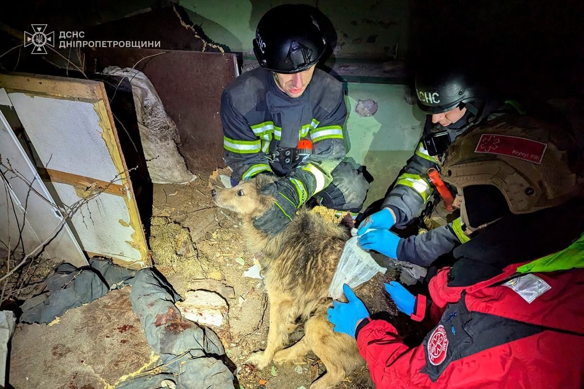 Фото наслідків удару по Кривому Рогу