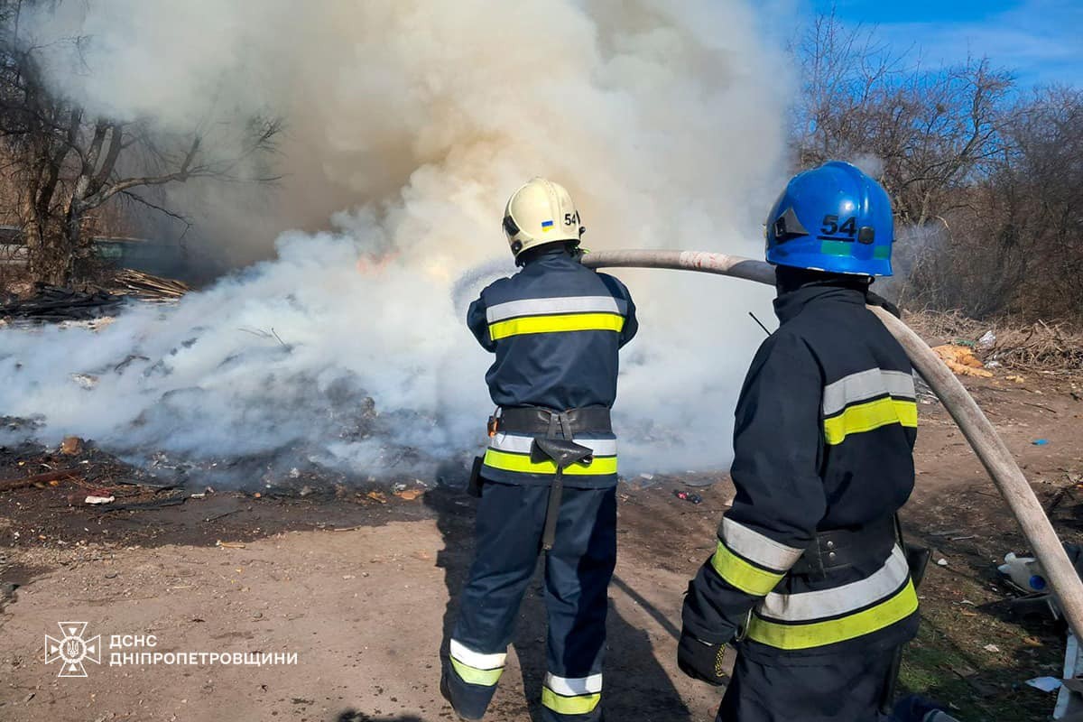 На Дніпропетровщині за добу виникло 76 пожеж в екосистемах: фото