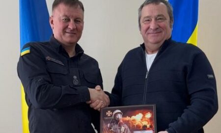 Мер Марганця отримав відзнаку від ДСНС