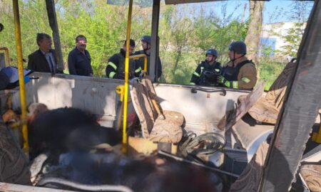 Названо імена загиблих у Марганці 23 квітня внаслідок удару ворога по автобусу: у місті тривають Дні жалоби