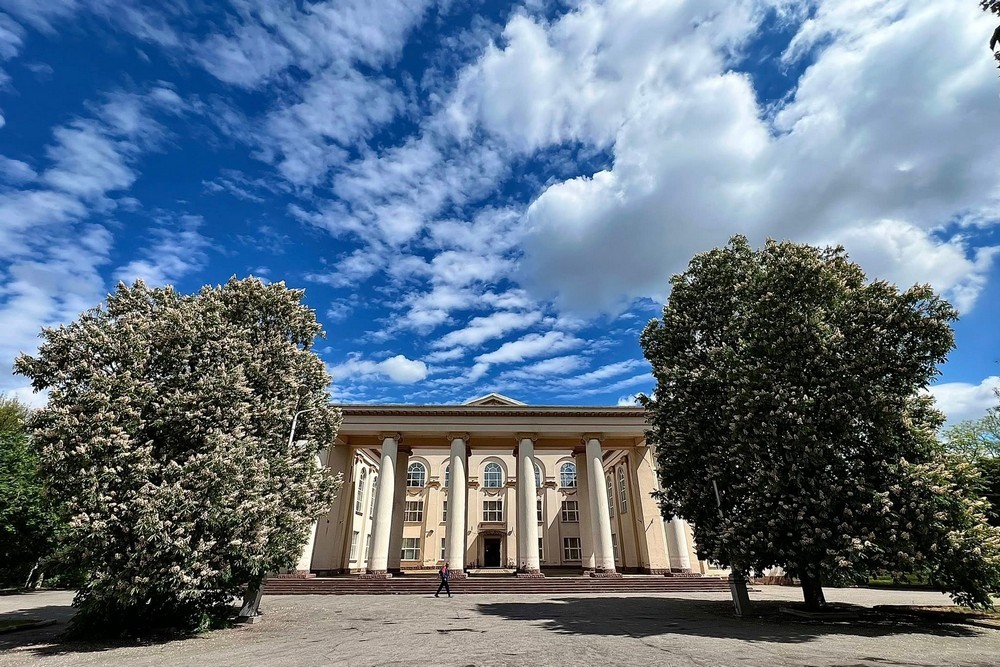 Каштани у Нікополі під неймовірним небом у травні 2025 року (фото)