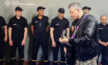 До рятувальників Нікополя завітав музикант Микола Серга 2