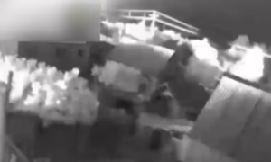 Відео обстрілу Нікополя з «Граду» в ніч на 16 травня з’явилося у мережі