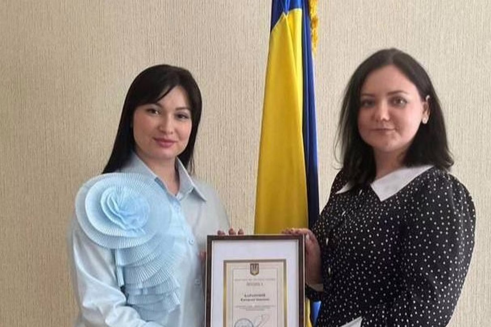 Керівник Нікопольського ДРАЦСу отримала Подяку 2