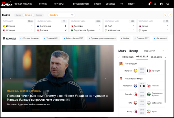 ЮА Футбол — выбор любителей спорта 1 Зображення1