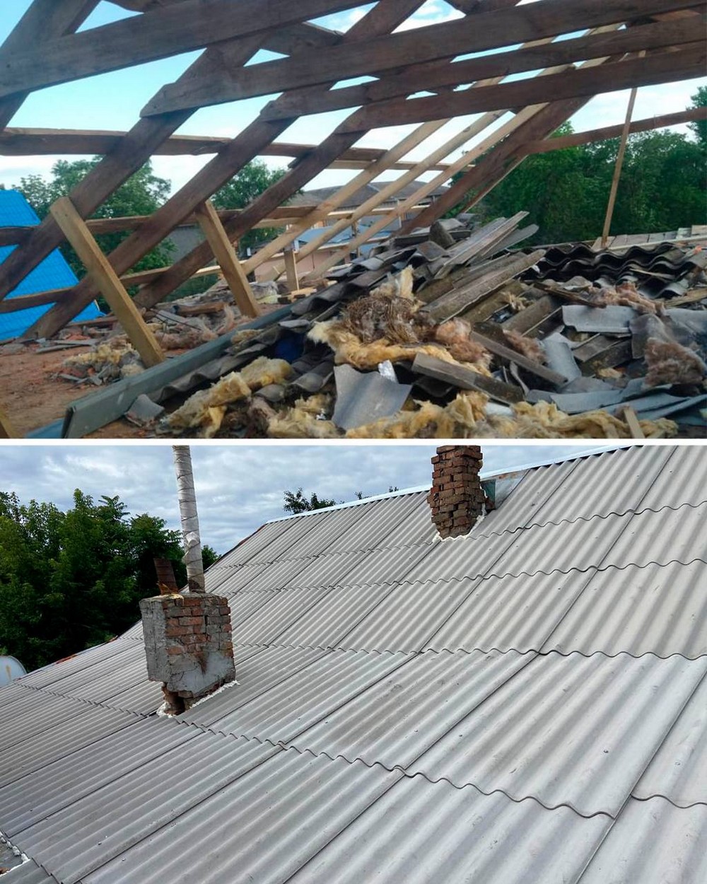 У Нікополі триває відновлення понівеченого ворогом житла: фото до і після