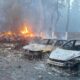 Троє поранених і масштабна пожежа: про наслідки нічних ударів по Дніпропетровщині розповіли в прокуратурі і ДСНС