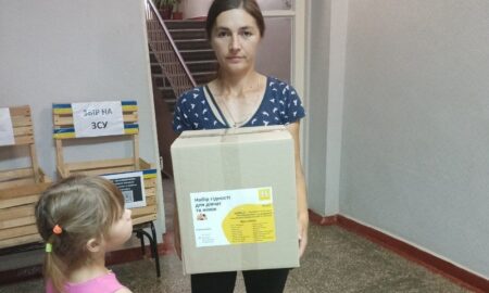 У Томаківській громаді родини загиблих Захисників і багатодітні сім’ї отримали гуманітарну допомогу (фото)