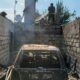 У Нікополі сьогодні внаслідок обстрілу згоріли гараж з автівкою і господарча споруда