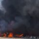 Окупанти вдарили по поліції на Нікопольщині – будівля вигоріла вщент, поранили жінку у Нікополі, били по Дніпру, Синельниківщині і Криворіжжю (фото, відео)