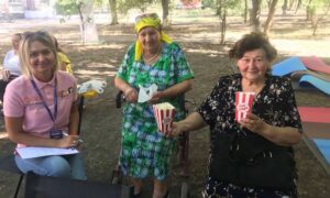 На Нікопольщині відкрили вуличний кінотеатр в рамках проєкту «Посилення голосу жінок у громадах»