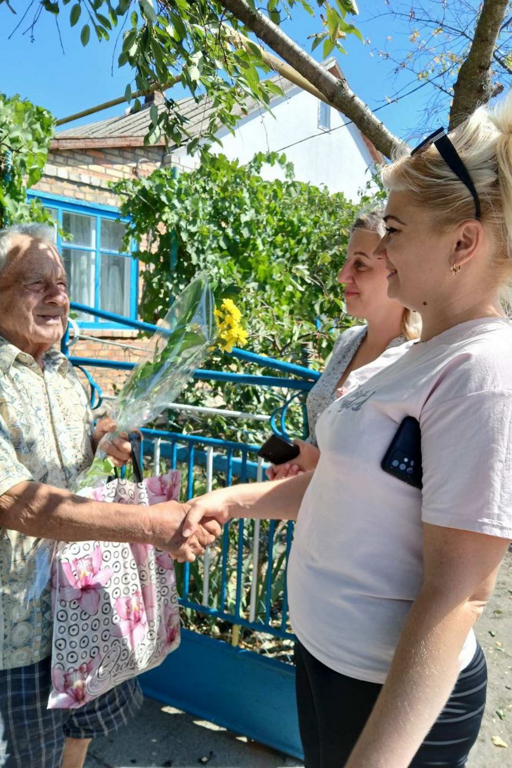 У Томаківській громаді привітали з 95-річним ювілеєм двох довгожителів (фото)