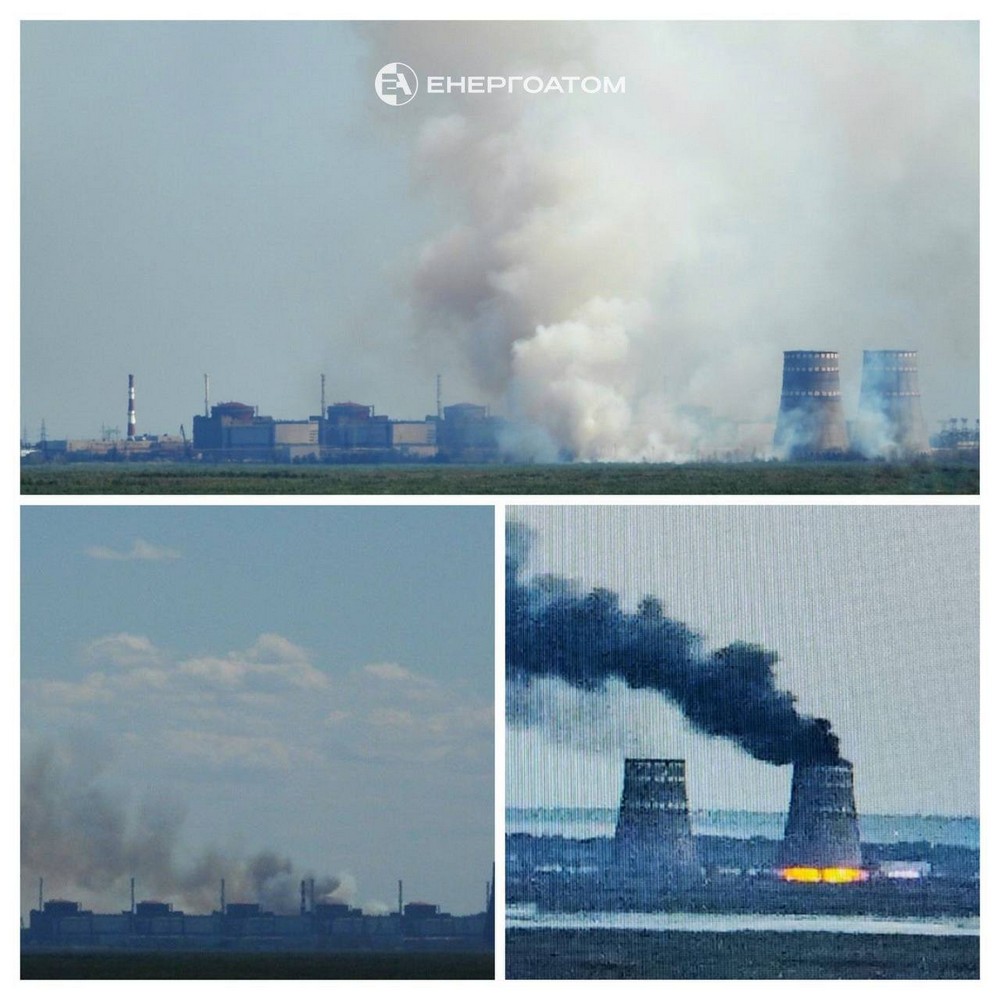 Спостерігали за пожежею з будівлі: у МАГАТе прокоментували дим біля ЗАЕС