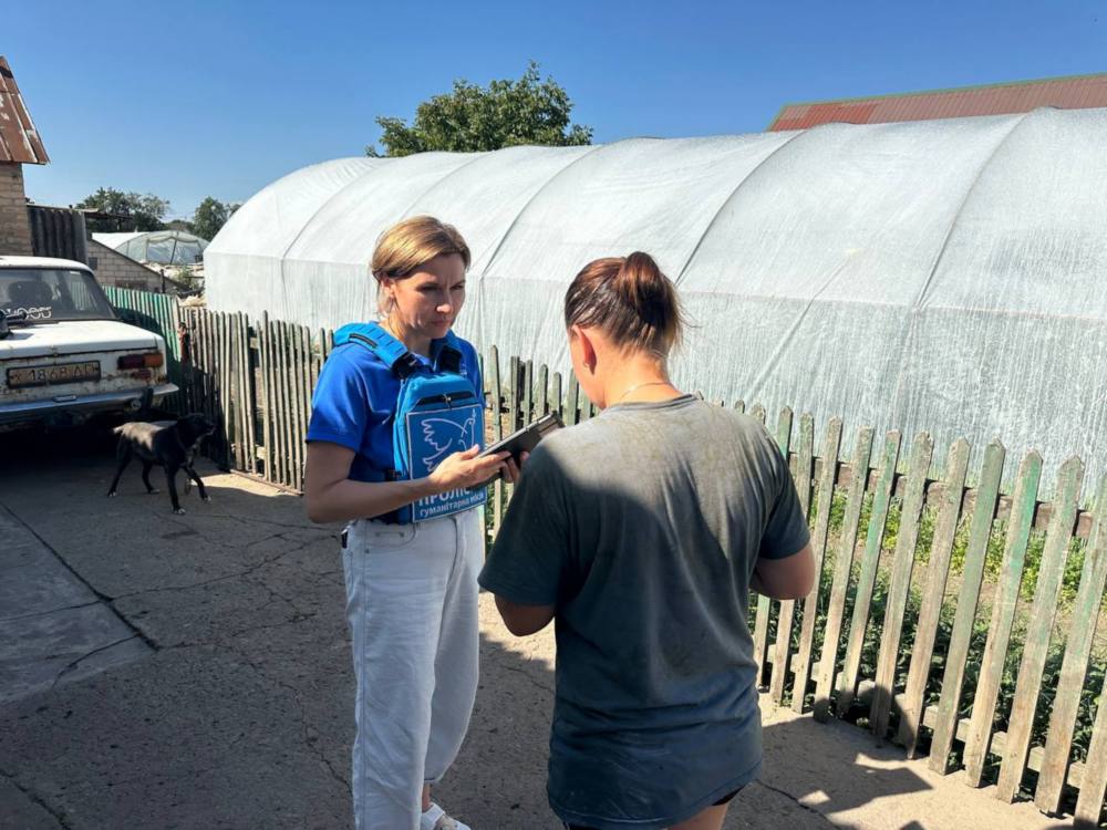 жителі прифронтового села на Нікопольщині отримали допомогу від 3