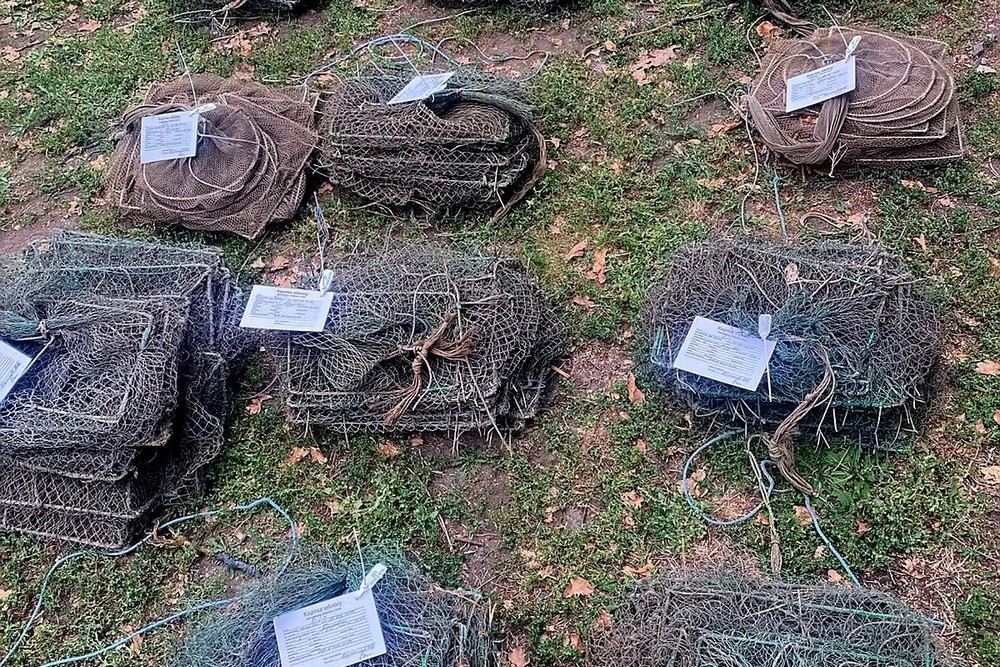 На водосховищі Нікопольщини виявили заборонені знаряддя лову і 7 раків у них 1 На водосховищі Нікопольщини виявили заборонені знаряддя лову і 7 раків у них