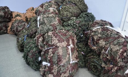 Нікополь сьогодні передав для потреб ЗСУ чергову партію маскувальних сіток