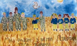 «У ваших руках вся Україна»: в Томаківській громаді обирають найкращий малюнок до Дня Захисників і Захисниць України (фото)