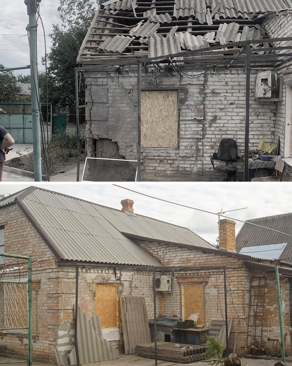 У Нікополі відновлення понівеченого житла за бюджетний кошт триває: фото У Нікополі відновлення понівеченого житла за бюджетний кошт триває: фото