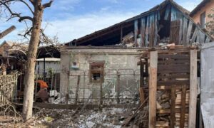 Побиті будинки у Нікополі
