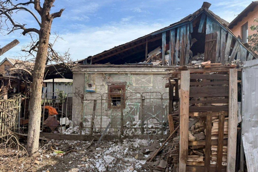 Побиті будинки у Нікополі