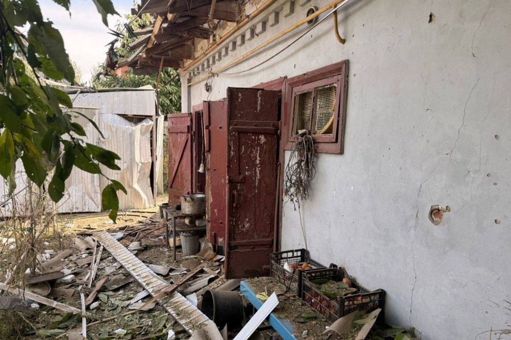 Побиті будинки у Нікополі 3