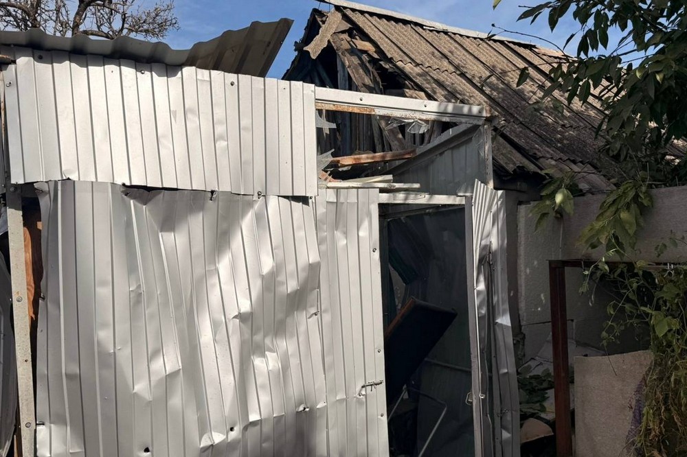 Побиті будинки у Нікополі 6