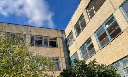 У Нікополі понівечено гімназію 4