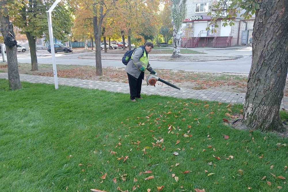 трава