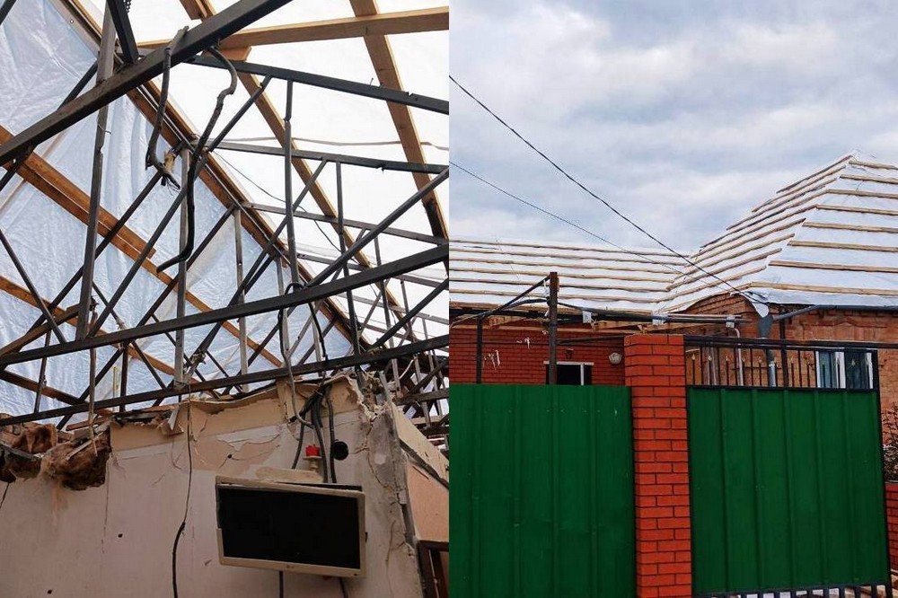 Фото до та після: як на цьому тижні у Нікополі відновлюють пошкоджене ворогом житло