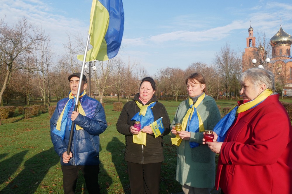на Нікопольщині відзначили День гідності і свободи України (фото)