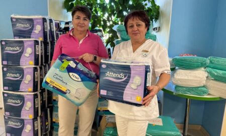 Дитяча лікарня Нікополя отримала гуманітарну допомогу від БФ «Львів Опір»