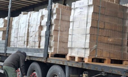 На Нікопольщині мешканці отримують пелети для опалення (фото, відео)