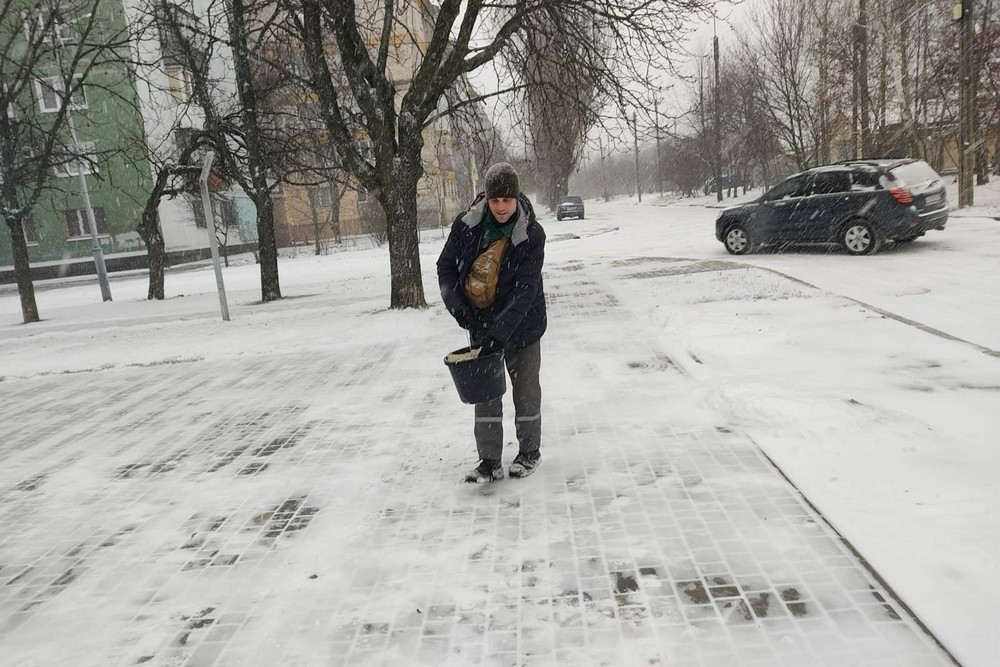 Хуртовина у Нікополі 26 грудня: фото