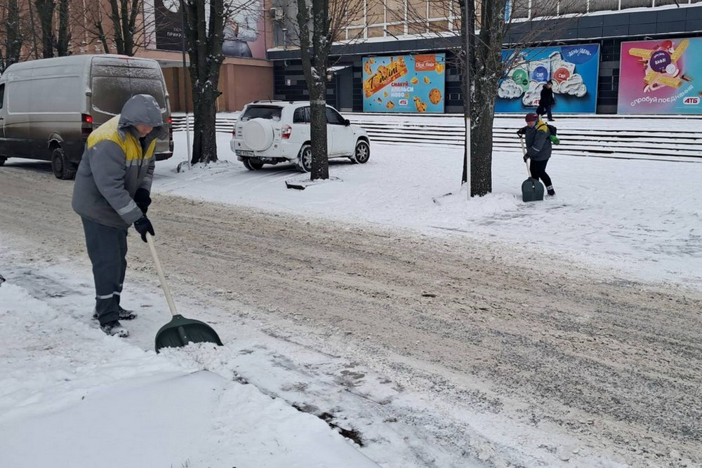Хуртовина у Нікополі 26 грудня: фото