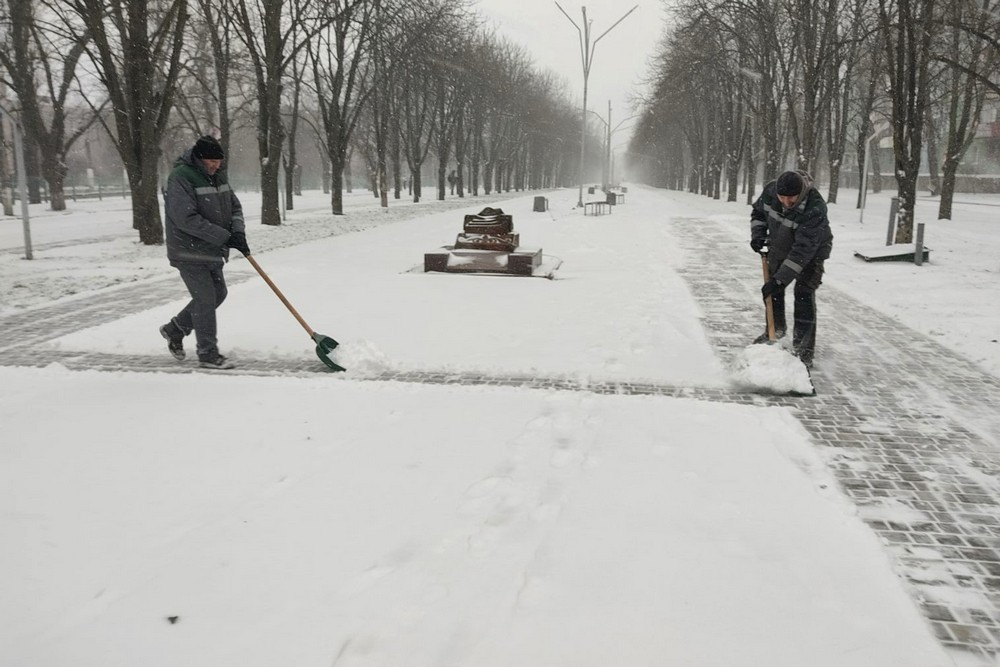 Хуртовина у Нікополі 26 грудня: фото