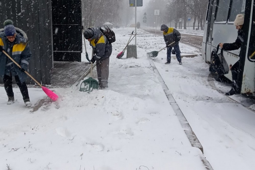 Хуртовина у Нікополі 26 грудня: фото