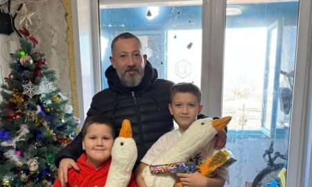 Нікопольська зенітна ракетна бригада привітала дітей Воїнів з новорічними святами (фото) 2