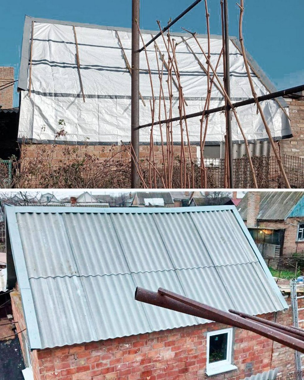 Фото до і після: у Нікополі відновлюють пошкоджені будинки Фото до і після: у Нікополі відновлюють пошкоджені будинки